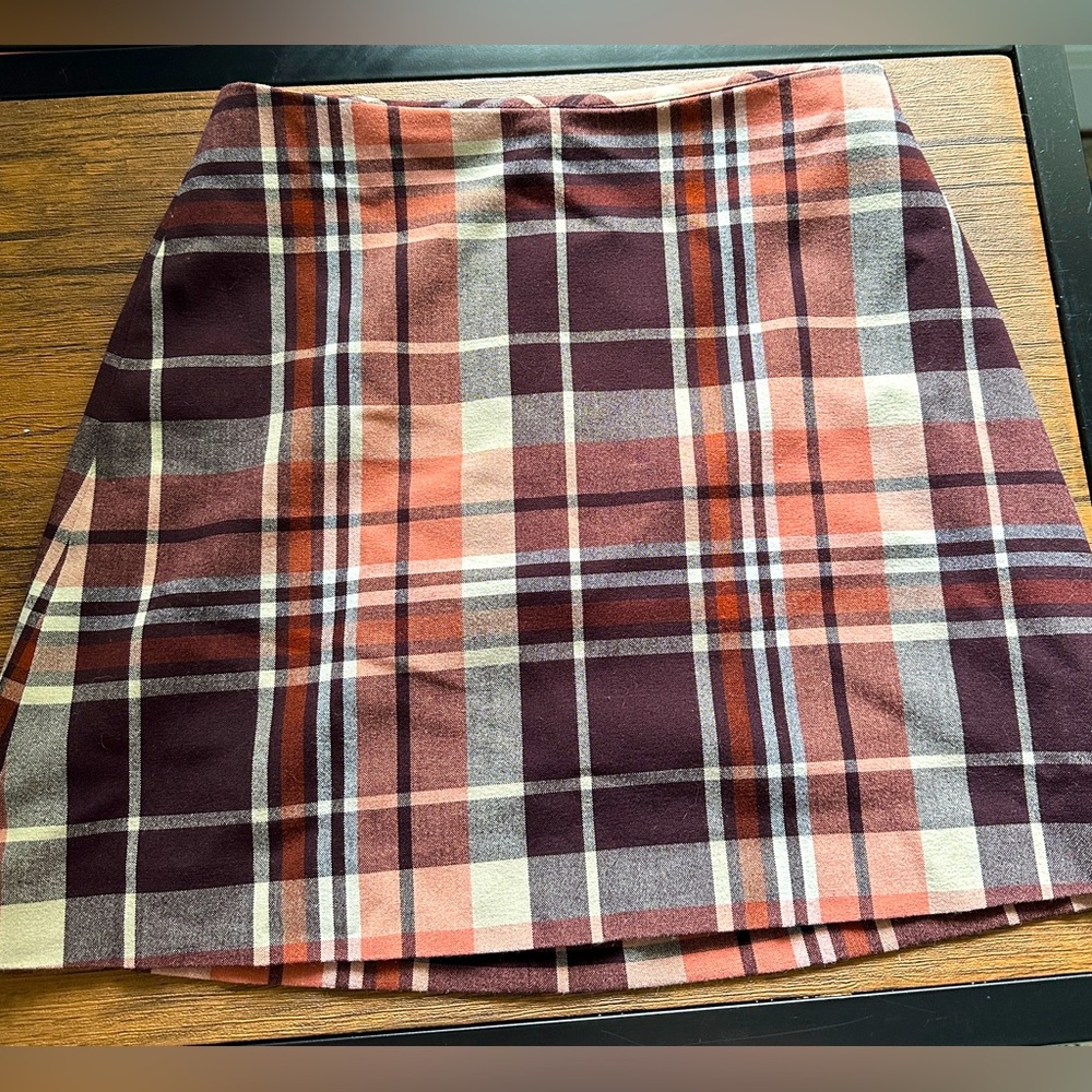 Aritzia plaid mini skirt
